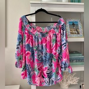 Lilly Pulitzer Maryellen Off-The-Shoulder Top